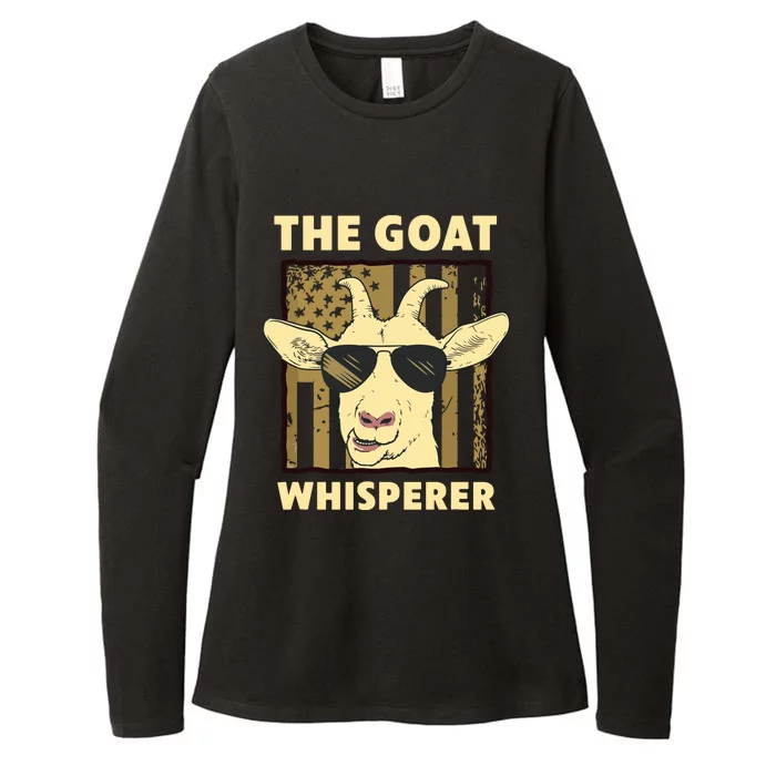 The Goat Whisperer Design For Women Men Farmer Goat Lover Womens CVC Long Sleeve Shirt