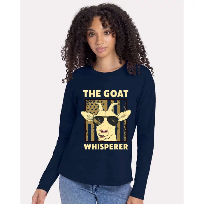 The Goat Whisperer Design For Women Men Farmer Goat Lover Womens Cotton Relaxed Long Sleeve T-Shirt