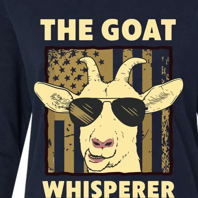 The Goat Whisperer Design For Women Men Farmer Goat Lover Womens Cotton Relaxed Long Sleeve T-Shirt