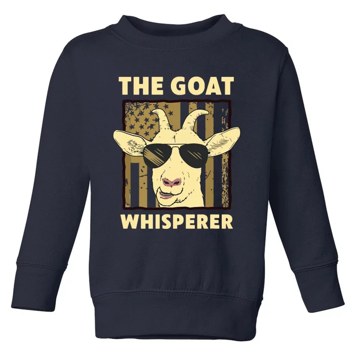 The Goat Whisperer Design For Women Men Farmer Goat Lover Toddler Sweatshirt