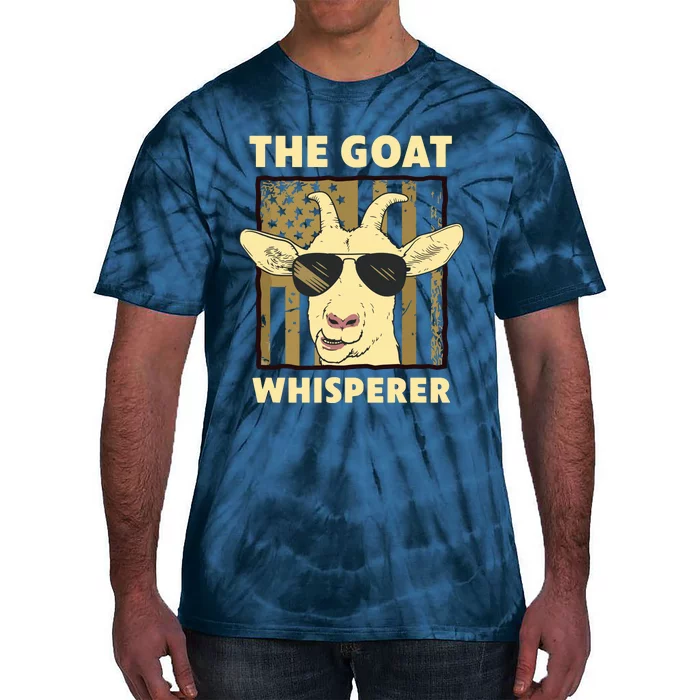 The Goat Whisperer Design For Women Men Farmer Goat Lover Tie-Dye T-Shirt