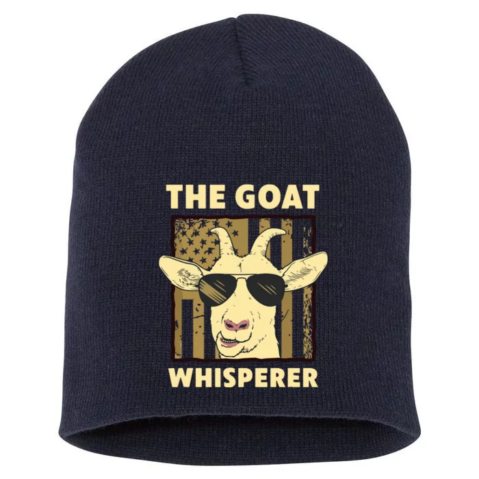 The Goat Whisperer Design For Women Men Farmer Goat Lover Short Acrylic Beanie