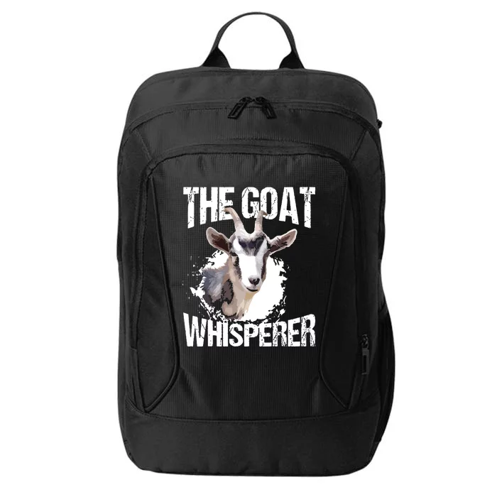 The Goat Whisperer Funny Goat Lover Farmer Gift City Backpack