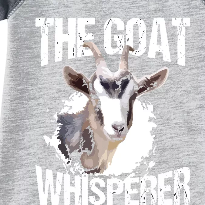 The Goat Whisperer Funny Goat Lover Farmer Gift Infant Baby Jersey Bodysuit