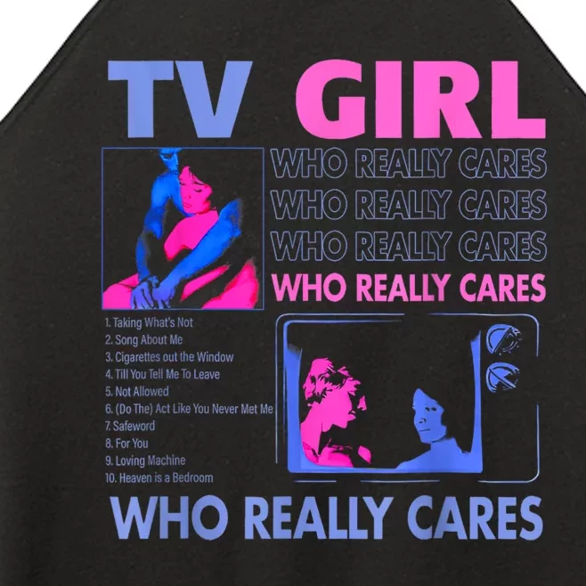 Tv Girl Who Really Care Women’s Perfect Tri Rocker Tank