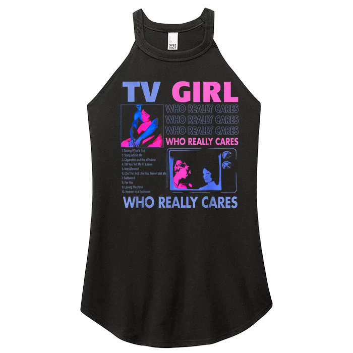 Tv Girl Who Really Care Women’s Perfect Tri Rocker Tank