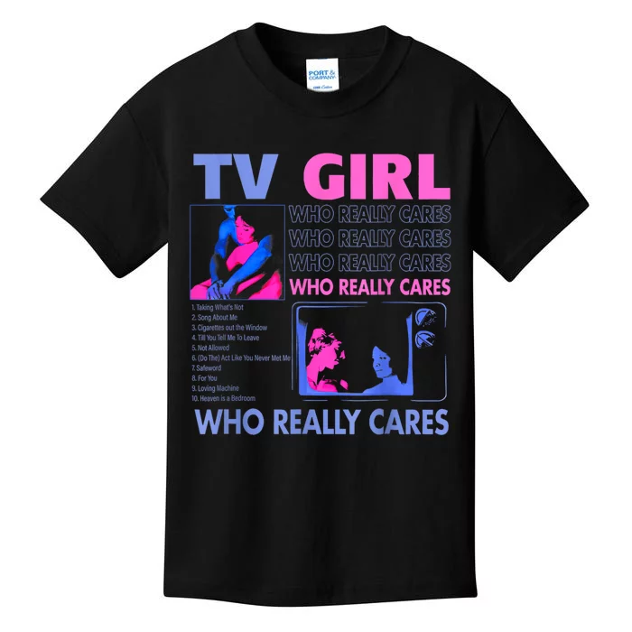 Tv Girl Who Really Care Kids T-Shirt