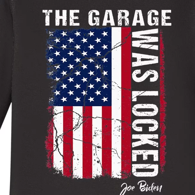 The Garage Was Locked - Funny Joe Biden classified documents Baby Long Sleeve Bodysuit