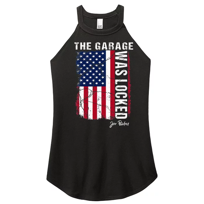 The Garage Was Locked - Funny Joe Biden classified documents Women’s Perfect Tri Rocker Tank