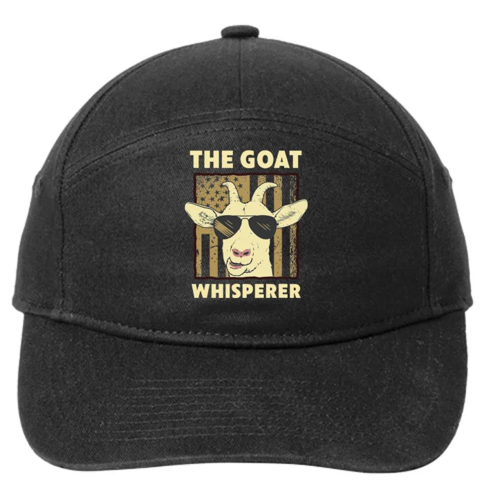 The Goat Whisperer Design For  Farmer Goat Lover 7-Panel Snapback Hat