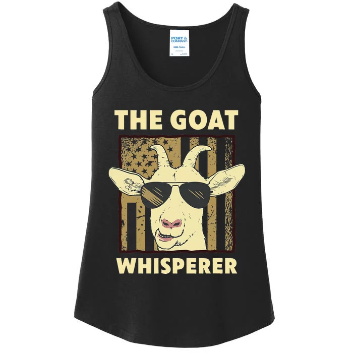 The Goat Whisperer Design For  Farmer Goat Lover Ladies Essential Tank