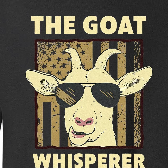 The Goat Whisperer Design For  Farmer Goat Lover Toddler Sweatshirt