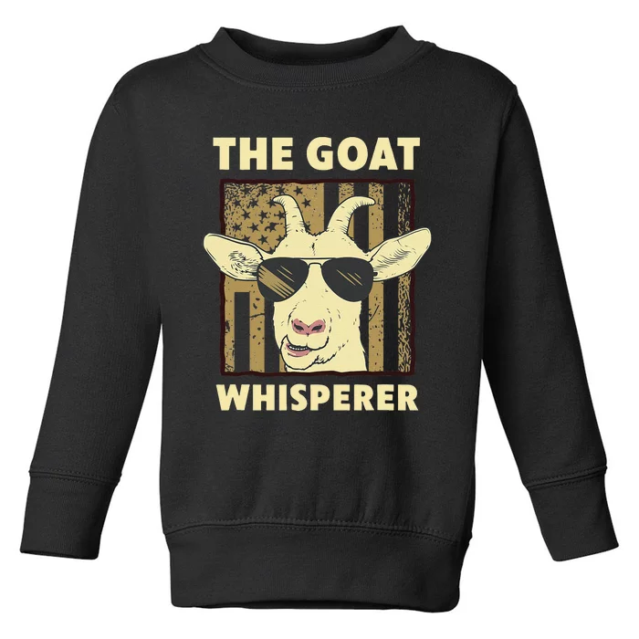 The Goat Whisperer Design For  Farmer Goat Lover Toddler Sweatshirt