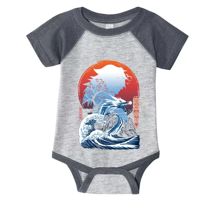 The Great Water Dragon Infant Baby Jersey Bodysuit