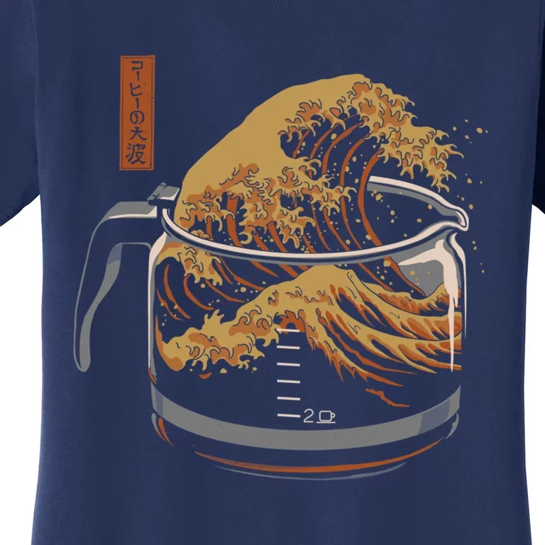 The Great Wave Of Coffee Women's T-Shirt