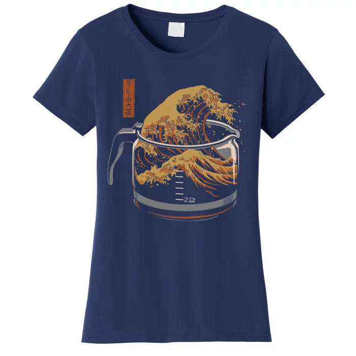 The Great Wave Of Coffee Women's T-Shirt