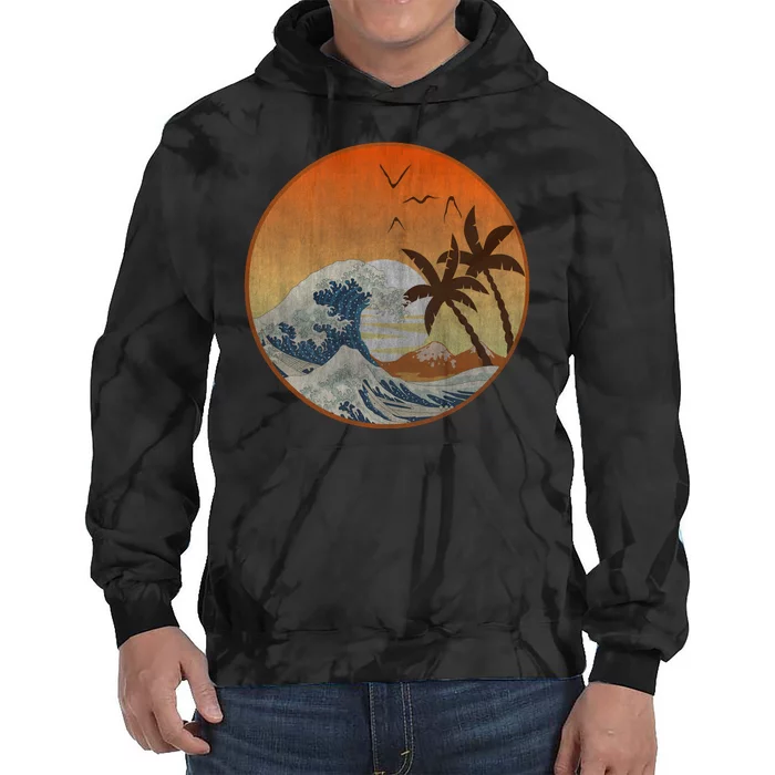 The Great Wave Off Kanagawa Tie Dye Hoodie