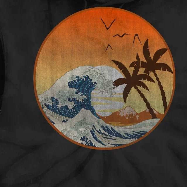 The Great Wave Off Kanagawa Tie Dye Hoodie