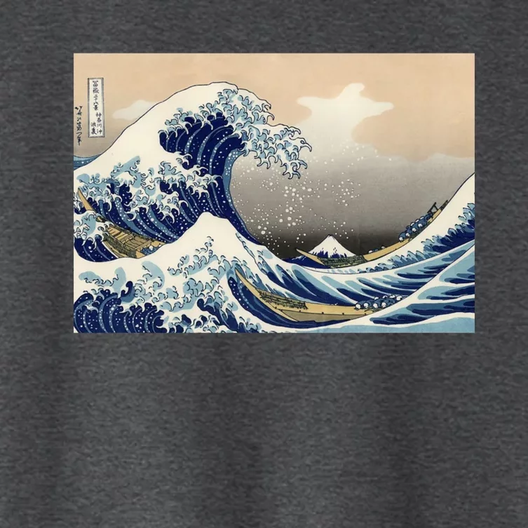 The Great Wave Off Kanagawa Copy Women's Crop Top Tee