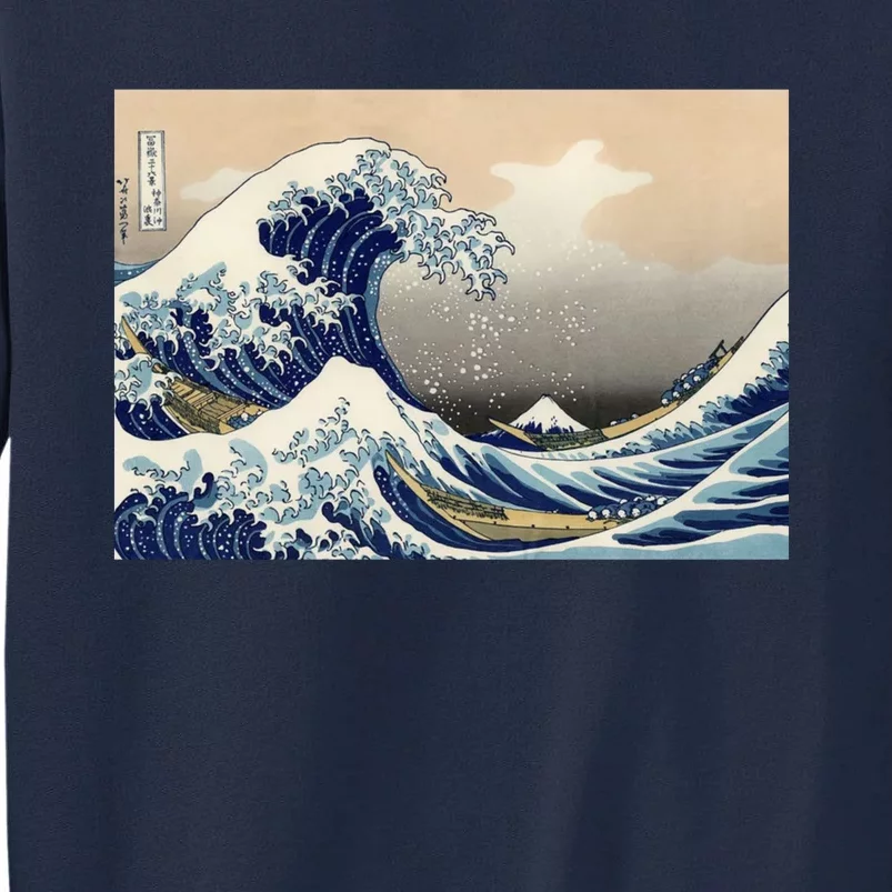 The Great Wave Off Kanagawa Copy Tall Sweatshirt