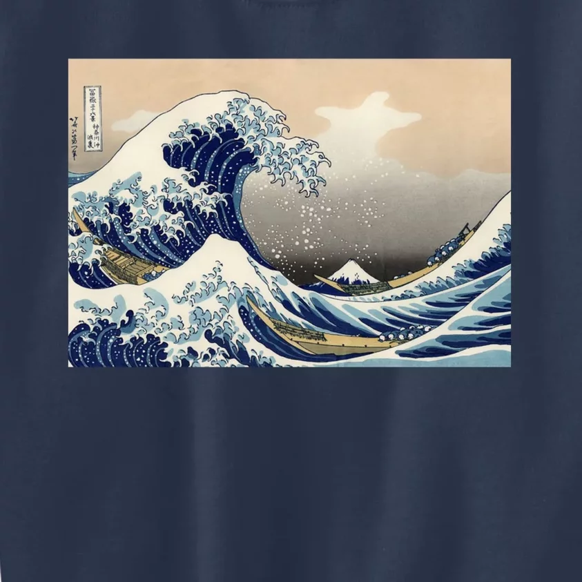 The Great Wave Off Kanagawa Copy Kids Sweatshirt