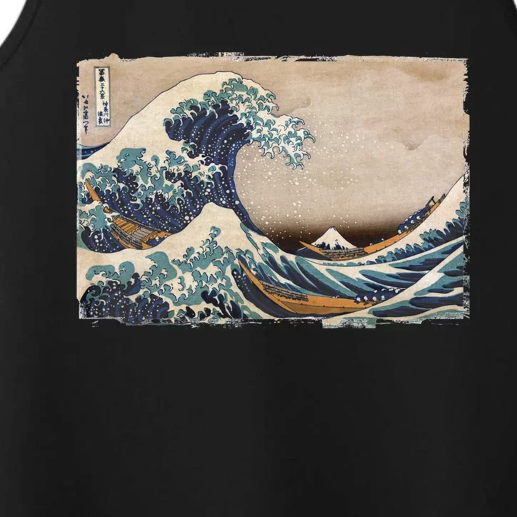 The Great Wave Off Kanagawa Performance Tank