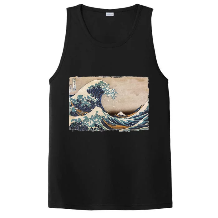 The Great Wave Off Kanagawa Performance Tank