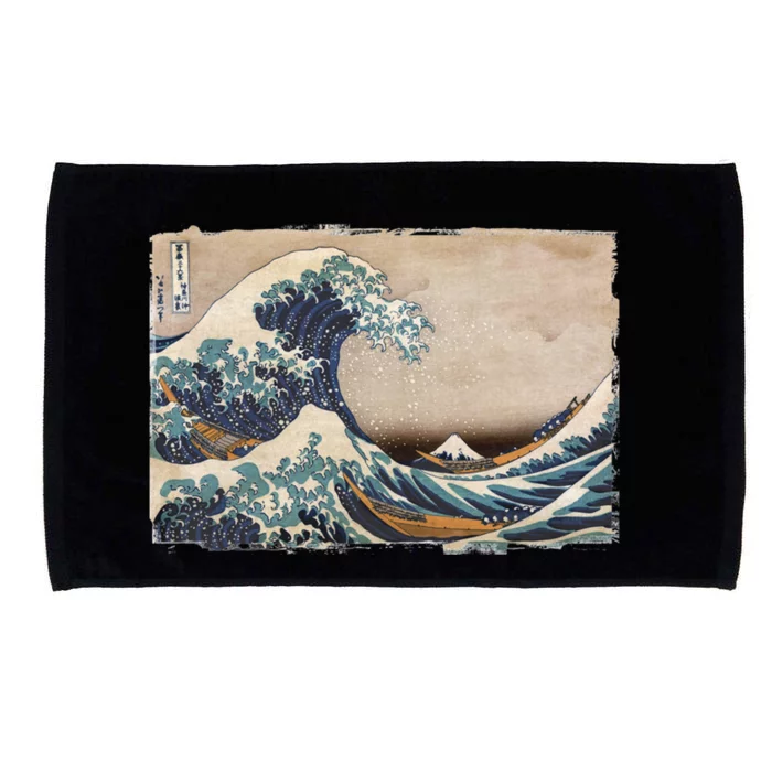 The Great Wave Off Kanagawa Microfiber Hand Towel