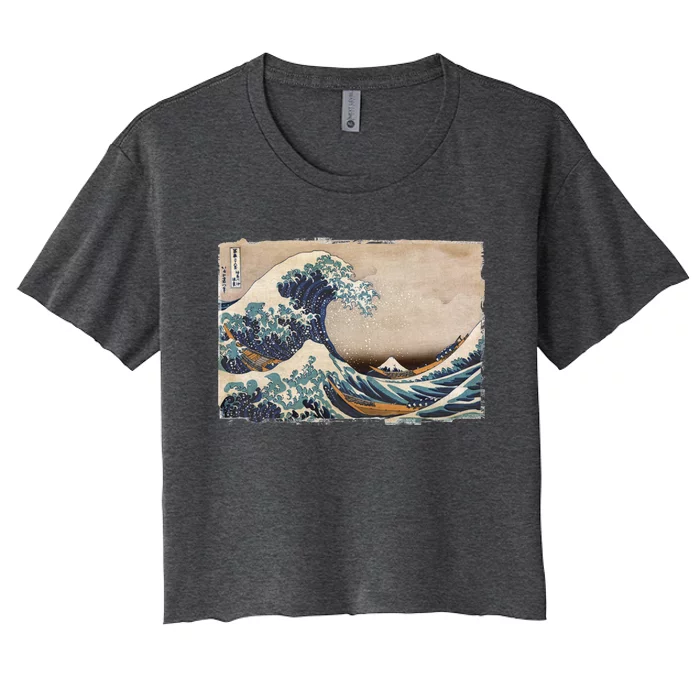 The Great Wave Off Kanagawa Women's Crop Top Tee