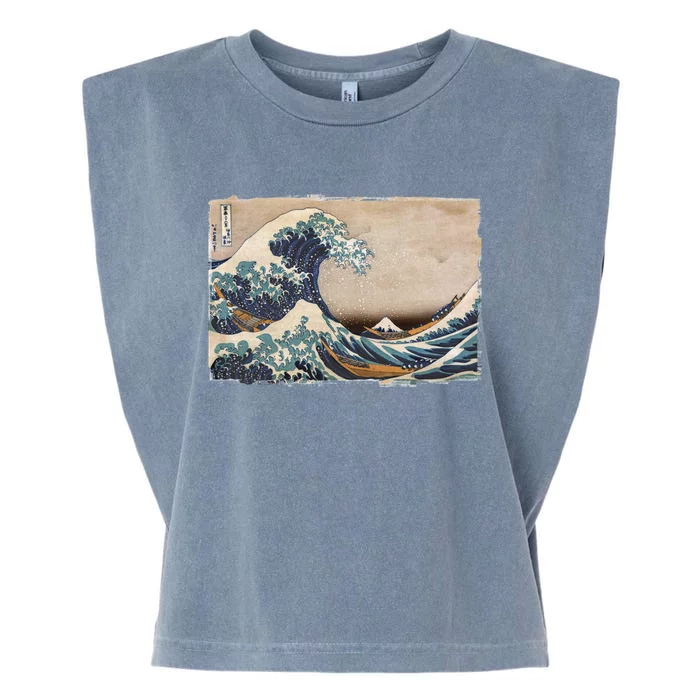 The Great Wave Off Kanagawa Garment-Dyed Women's Muscle Tee