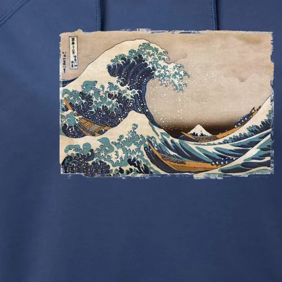 The Great Wave Off Kanagawa Performance Fleece Hoodie