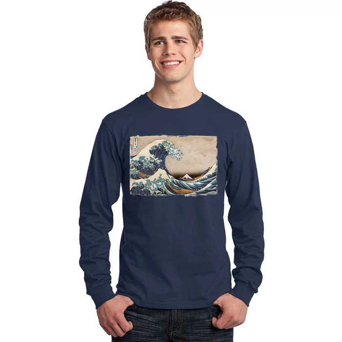 The Great Wave Off Kanagawa Tall Long Sleeve T-Shirt