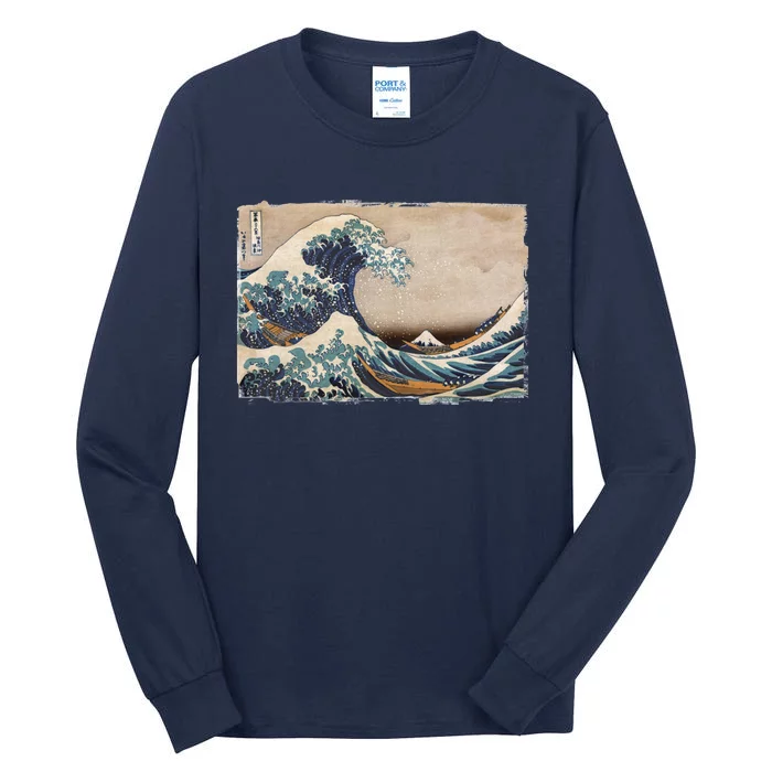 The Great Wave Off Kanagawa Tall Long Sleeve T-Shirt