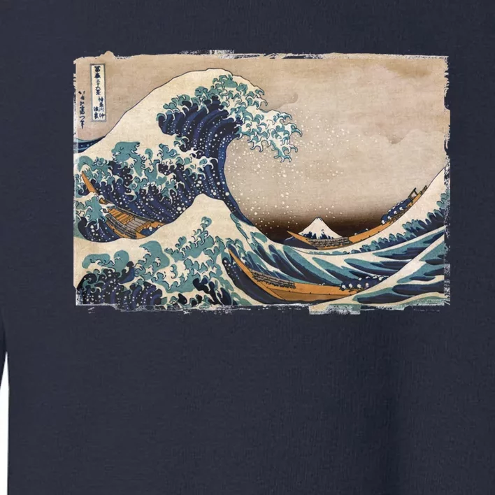 The Great Wave Off Kanagawa Toddler Sweatshirt