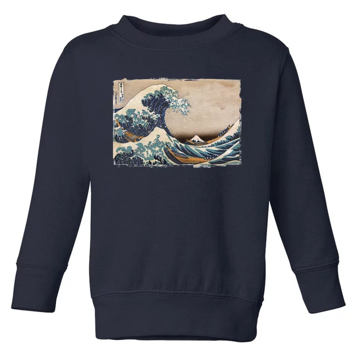 The Great Wave Off Kanagawa Toddler Sweatshirt