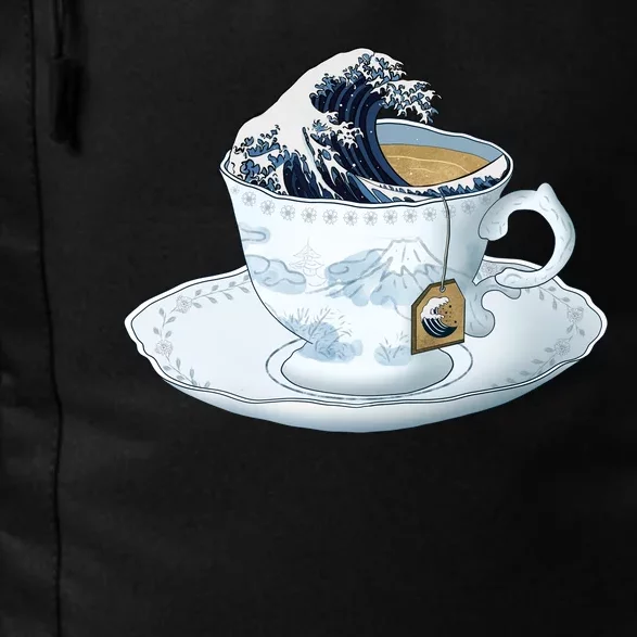 Tea Great Wave Off Kanagawa Daily Commute Backpack