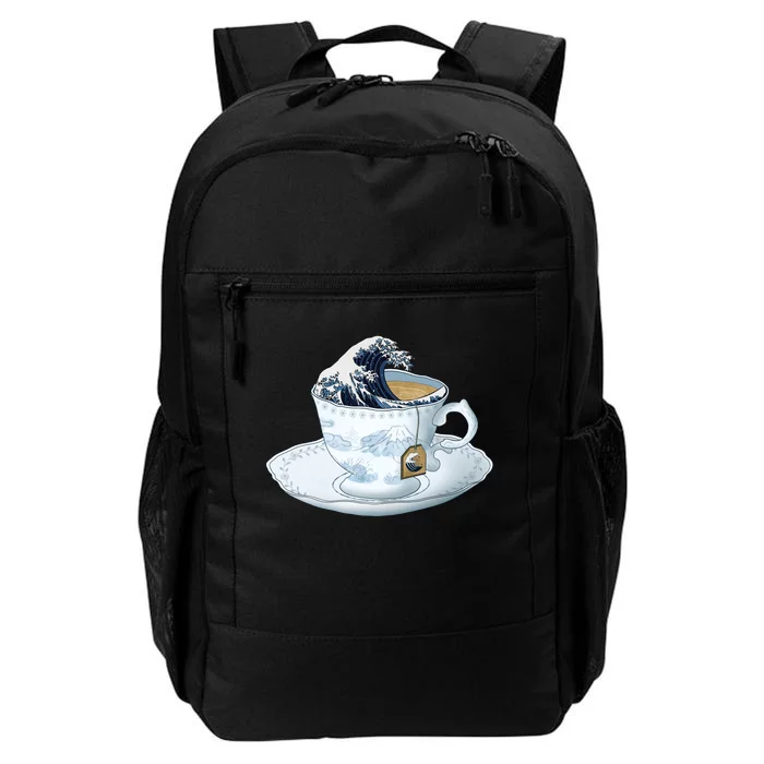 Tea Great Wave Off Kanagawa Daily Commute Backpack