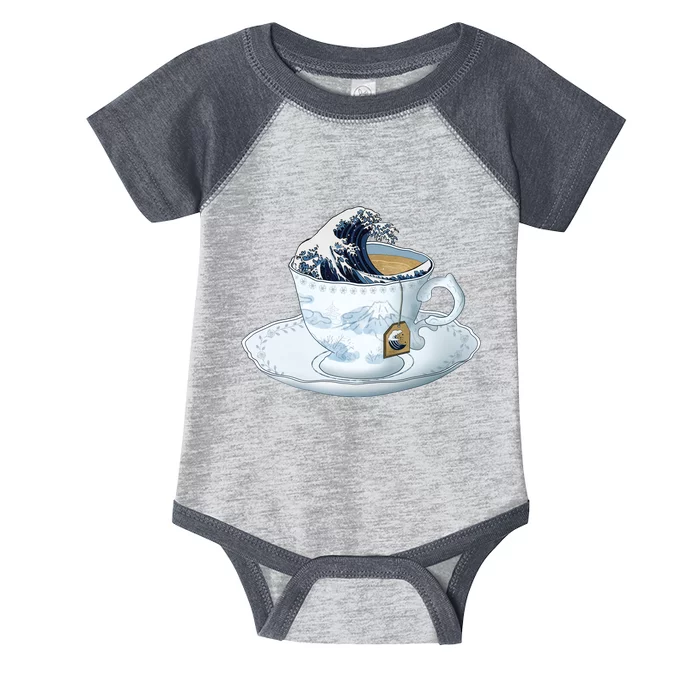 Tea Great Wave Off Kanagawa Infant Baby Jersey Bodysuit