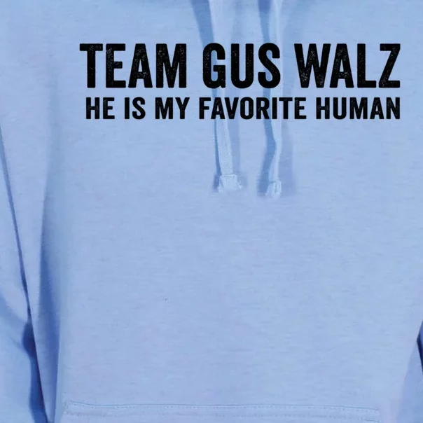 Team Gus Walz Waltz He Is My Favorite Human I Love Him Unisex Surf Hoodie