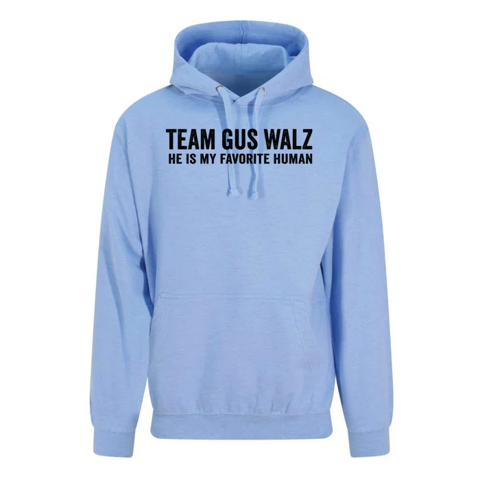 Team Gus Walz Waltz He Is My Favorite Human I Love Him Unisex Surf Hoodie