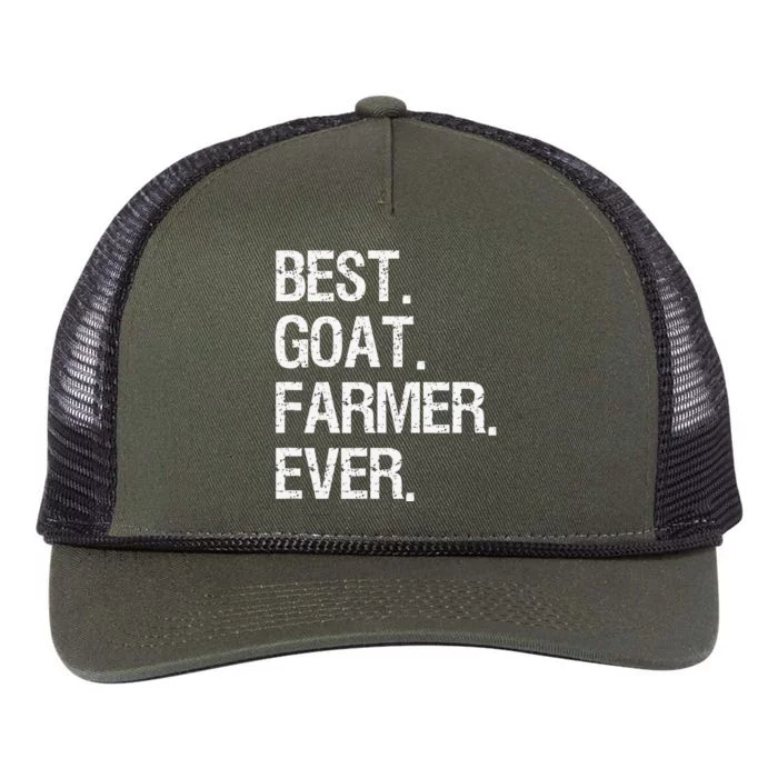 The Goat Whisperer Funny Goat Lover Farmer Retro Rope Trucker Hat Cap