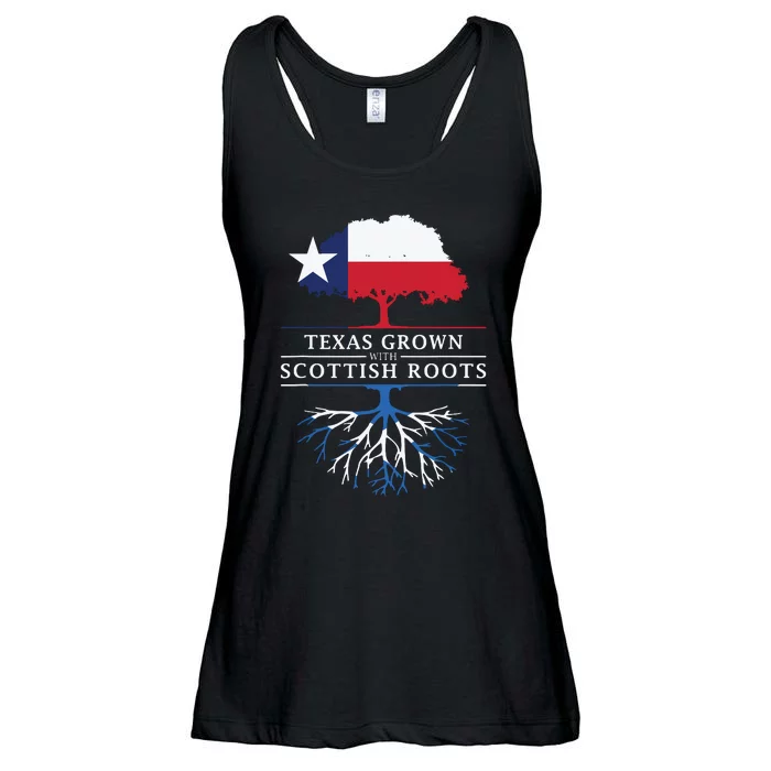 Texas Grown With Scottish Roots Scotland Pride Ladies Essential Flowy Tank