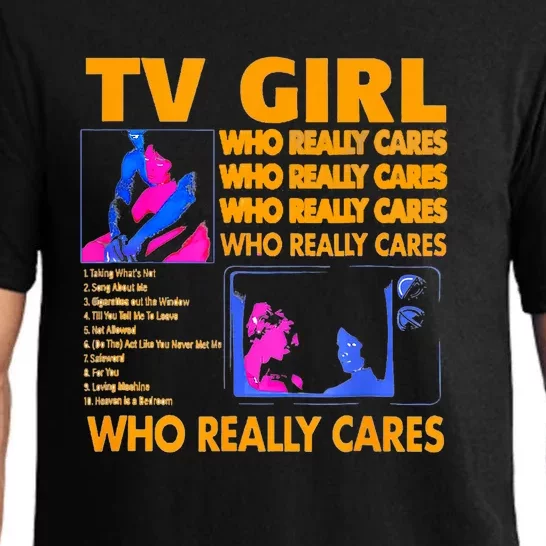 Tv Girl Who Really Care Pajama Set