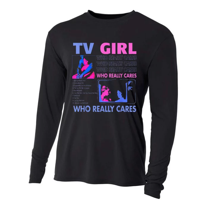 Tv Girl Who Really Care Cooling Performance Long Sleeve Crew