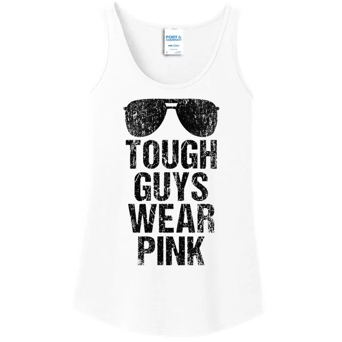 Tough Guys Wear P.I.N.K Ladies Essential Tank