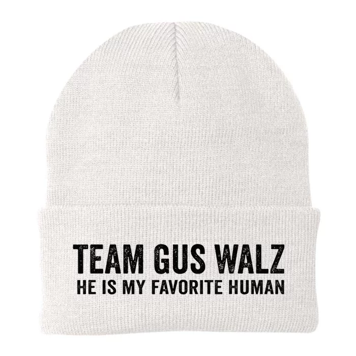 Team Gus Walz Waltz He Is My Favorite Human I Love Him Knit Cap Winter Beanie