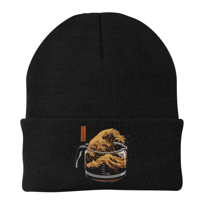 The Great Wave Of Coffee Funny Coffee I Love Coffee Knit Cap Winter Beanie