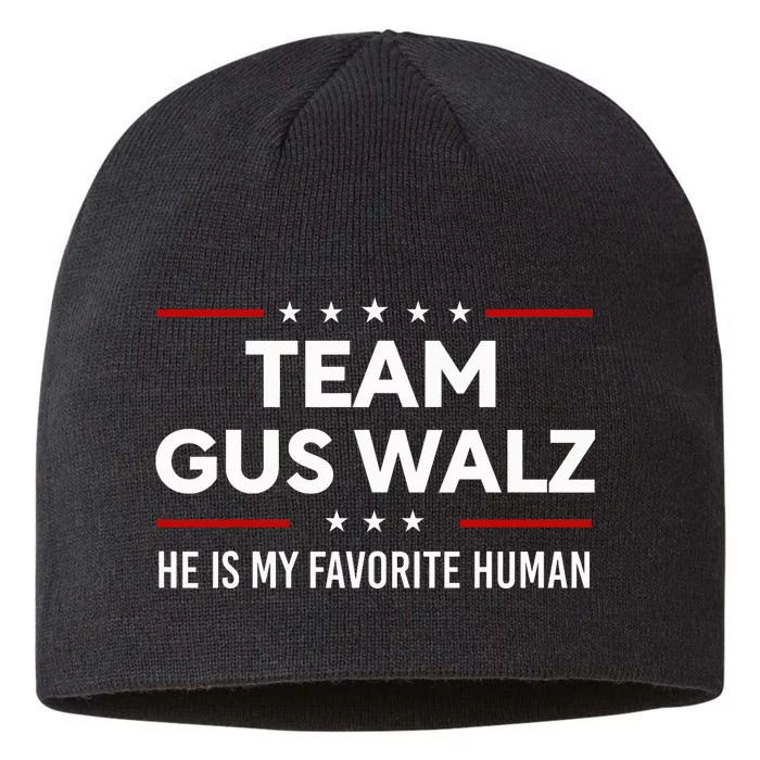 Team Gus Walz Waltz He Is My Favorite Human 8 1/2in Sustainable Knit Beanie