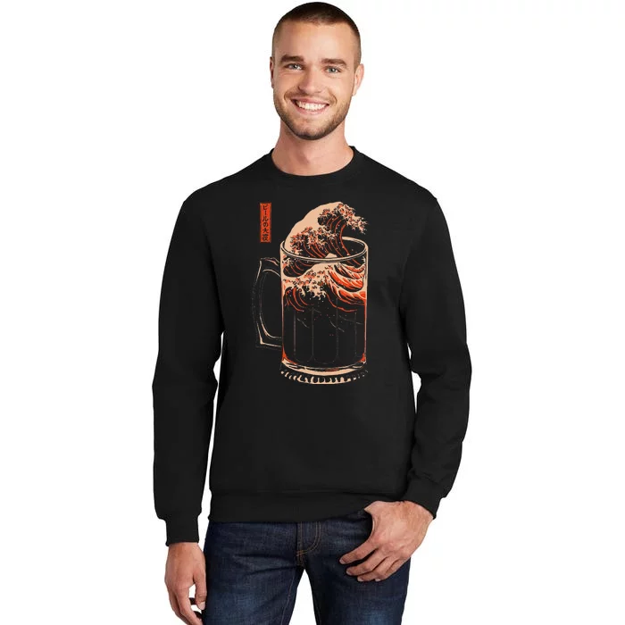 The Great Wave Of Beer Sweatshirt