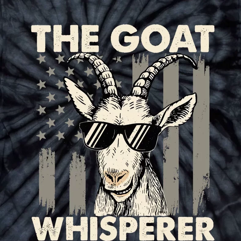 The Goat Whisperer - USA American Flag Farm Animal Lover Tie-Dye T-Shirt